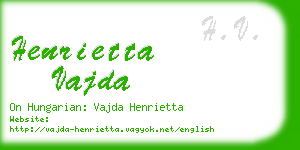 henrietta vajda business card